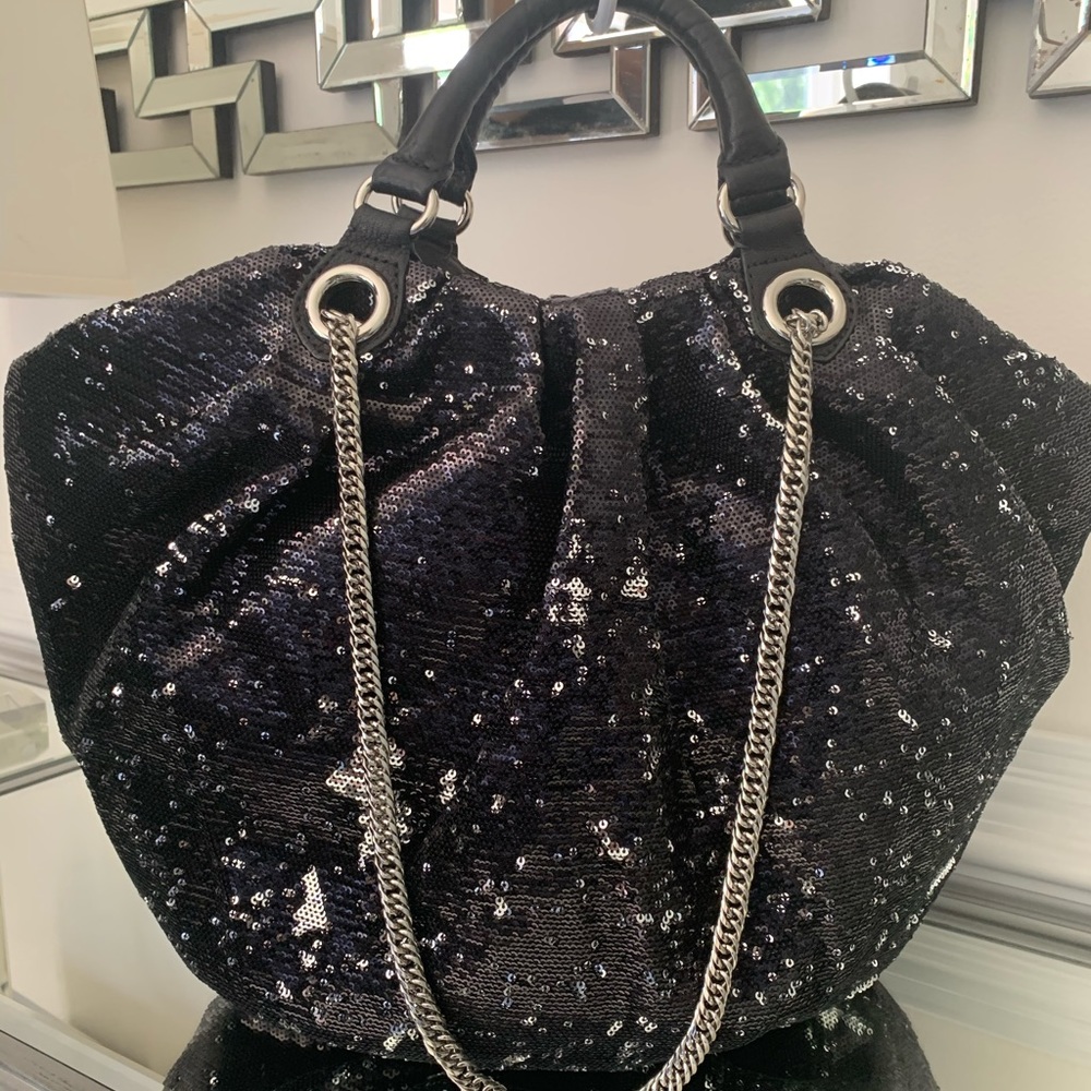 Oryany Black/Silver Reversible Oversized Bag